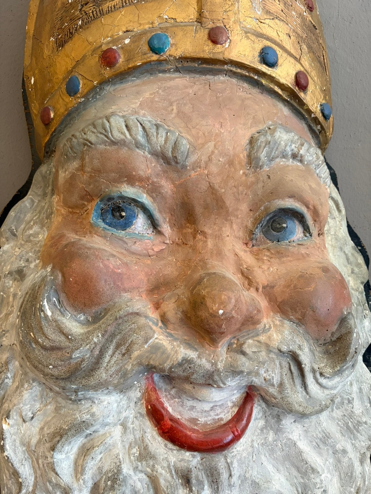 Sinterklaas papier maché uniek, Antiek en Kunst, Ophalen