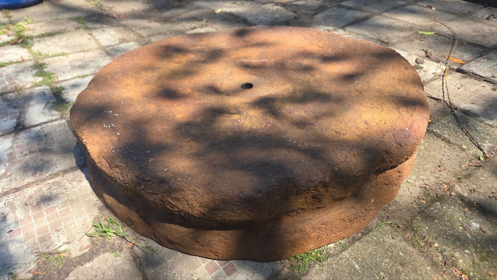 Mooi rond waterornament / fontein voor in de tuin, Tuin en Terras, Ophalen of Verzenden, Gebruikt, Kunststof, Waterornament