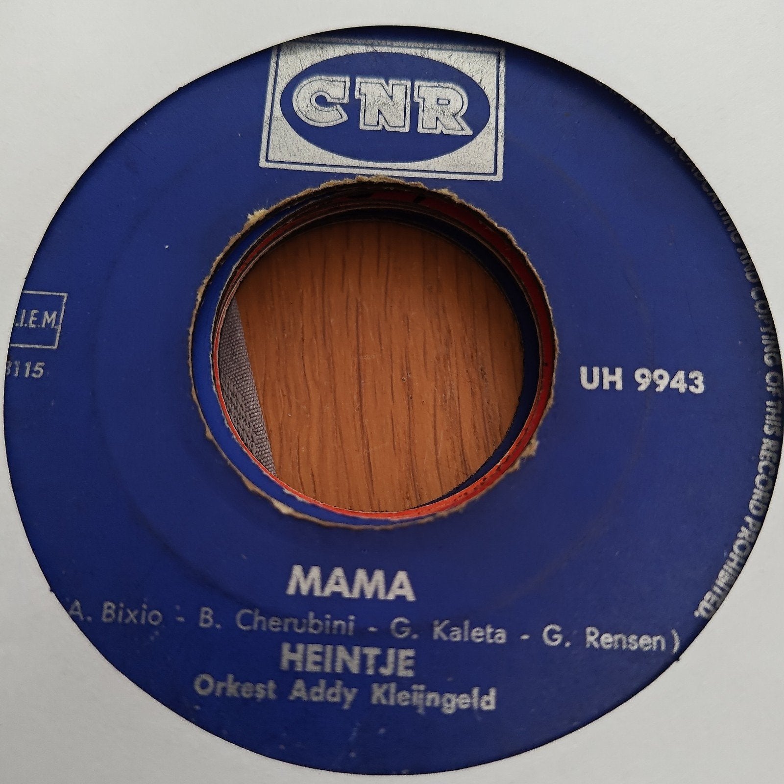 Heintje - Mama (Vinyl Single, CNR UH 9943), Gebruikt, 7 inch, Ophalen of Verzenden, EP