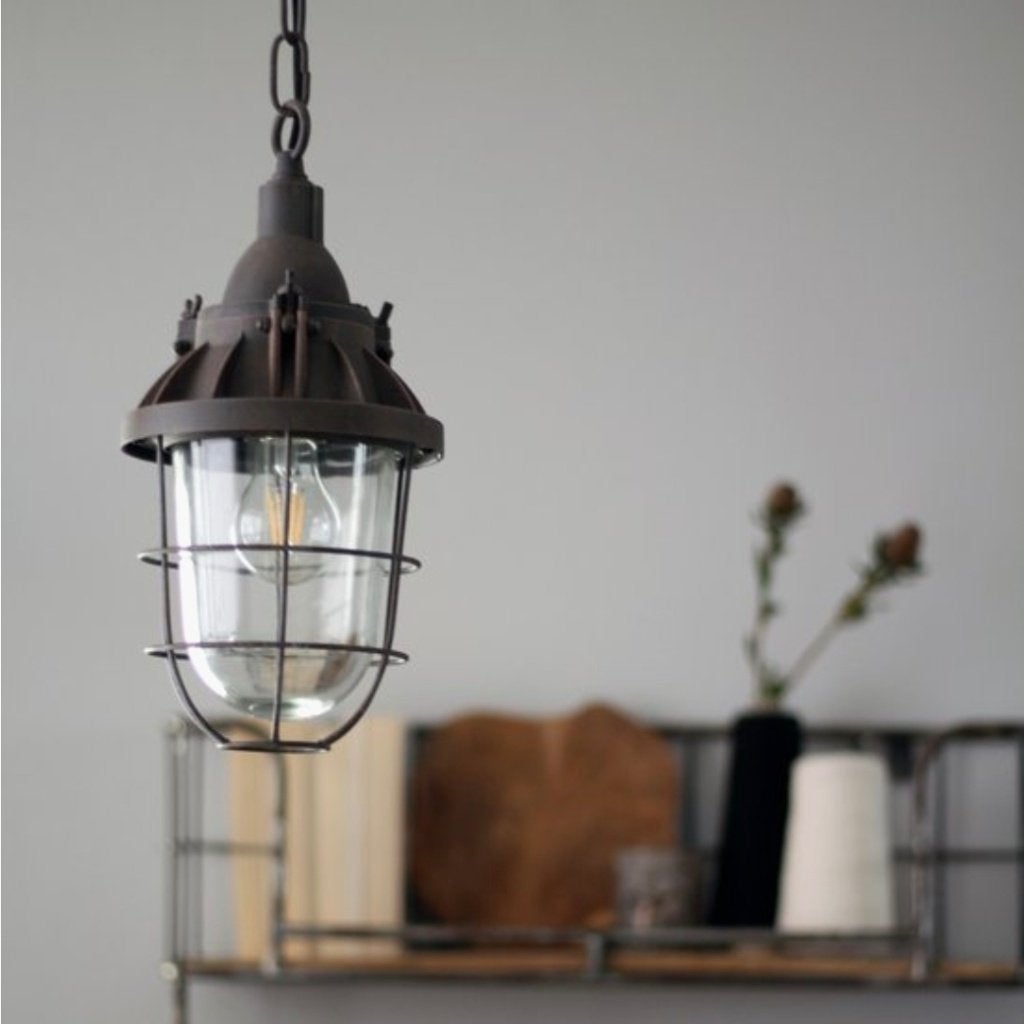 Mexlite hanglamp Ebbe bruin, Ophalen of Verzenden, Glas