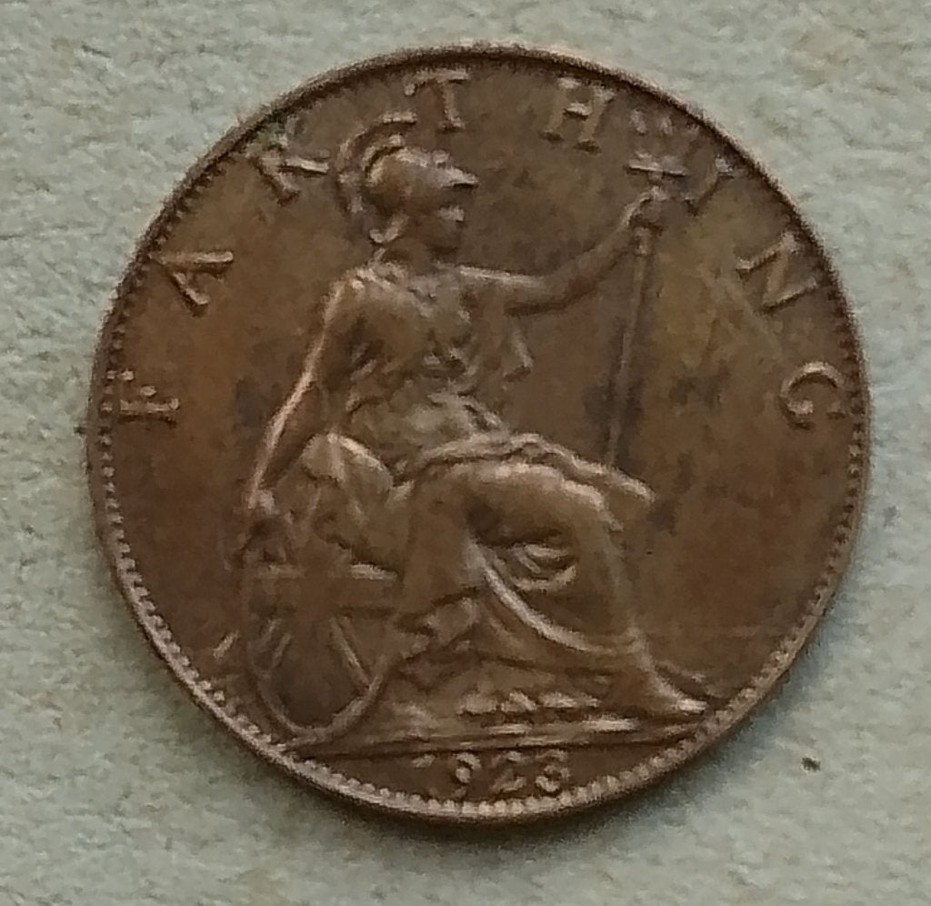 Engeland, farthing 1923, Ophalen of Verzenden, Overige landen, Losse munt