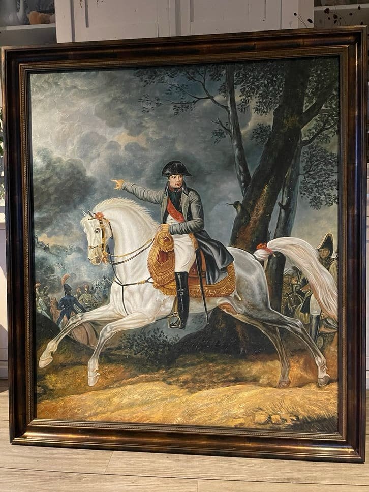 Groot schilderij Napoleon te paard, Ophalen