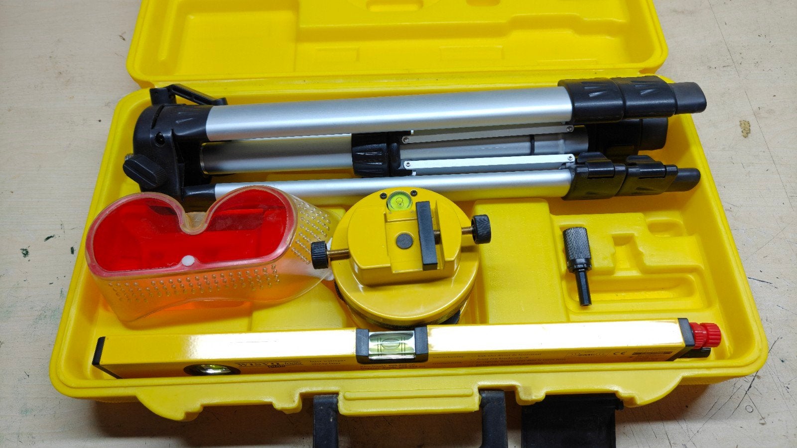 Wisvo Tools Profi Laser Waterpas met Statief, Ophalen of Verzenden, Zo goed als nieuw, Overige meters