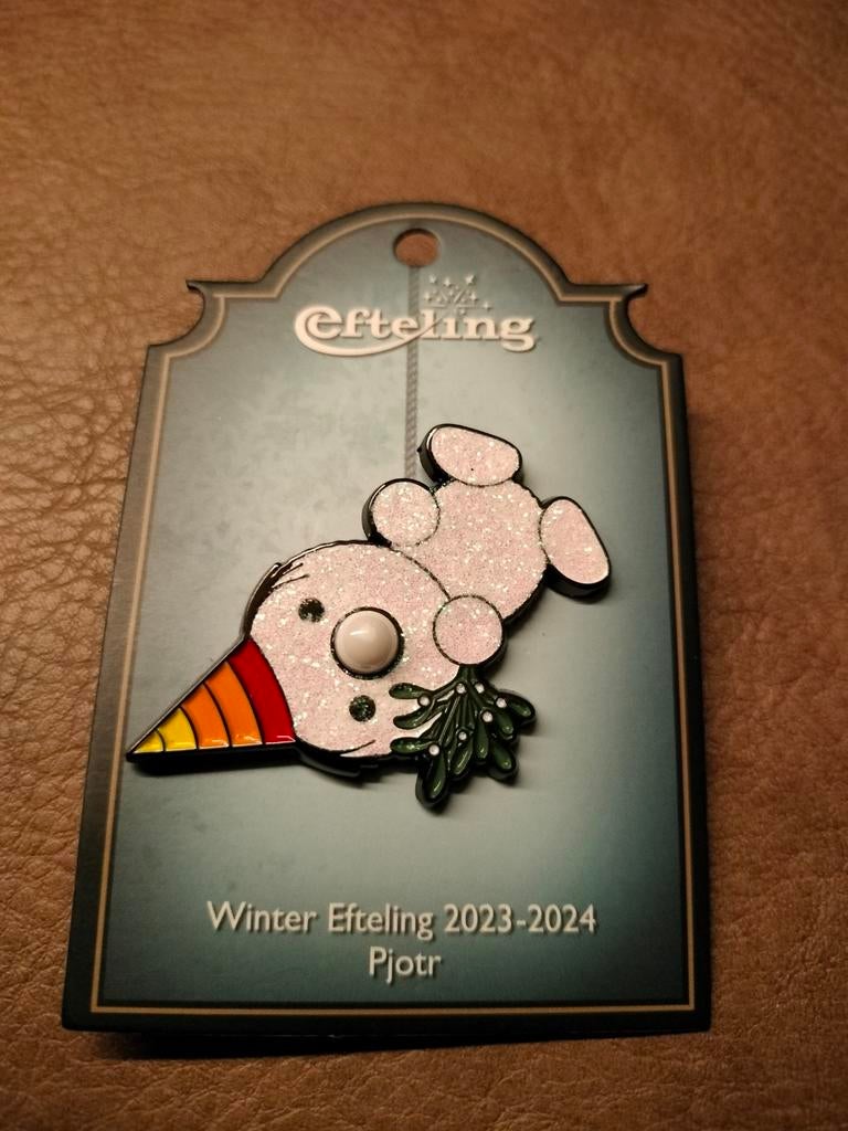 Efteling pin: winter efteling 2023 - 2024 Pjotr, Verzenden, Nieuw, Button of Speldje