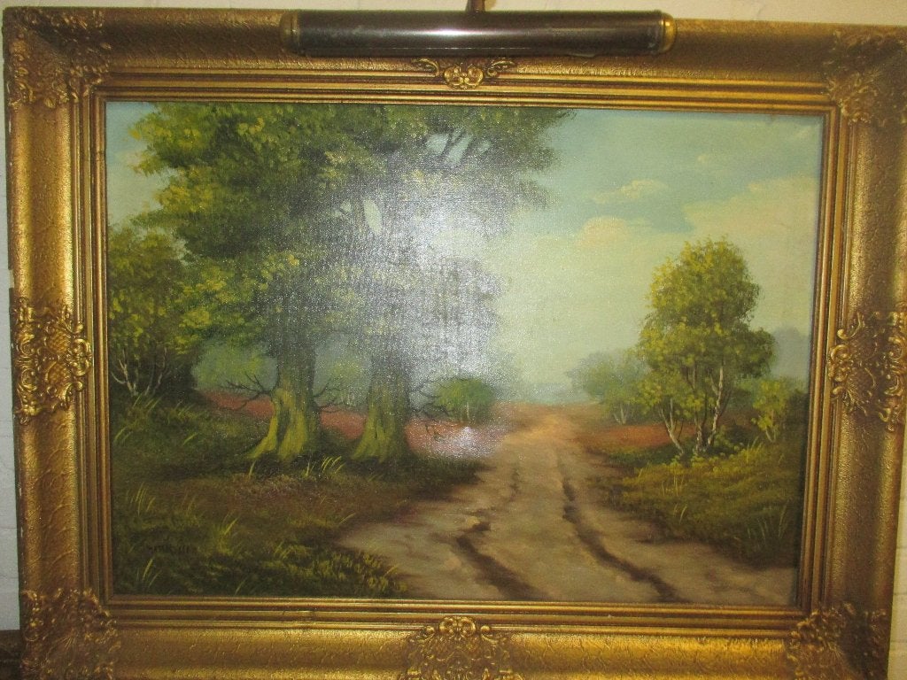 Landelijk schilderij, Ophalen, Doek, Expressionistisch, Landschap