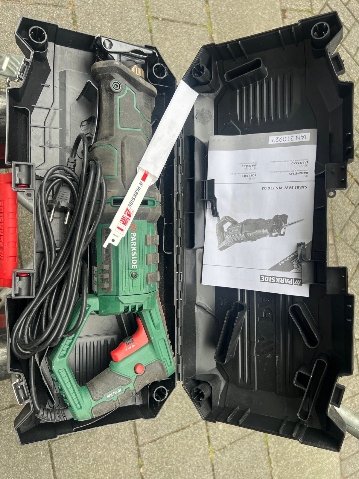 Parkside Reciprozaag PFS 710 D3 - Zo goed als nieuw, 70 mm of meer, 600 tot 1200 watt, Ophalen of Verzenden, Zo goed als nieuw