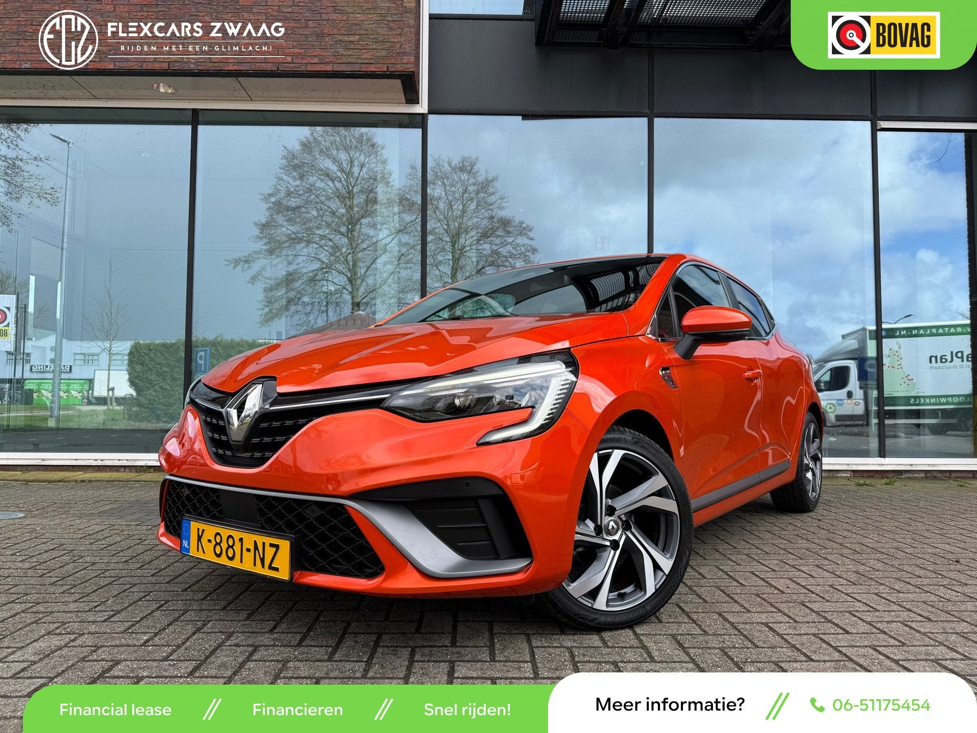 Renault Clio 1.0 TCe R.S. Line - Navi - Camera - Climate - O, Gebruikt, Overige kleuren, Leder en Stof, 49 €/maand