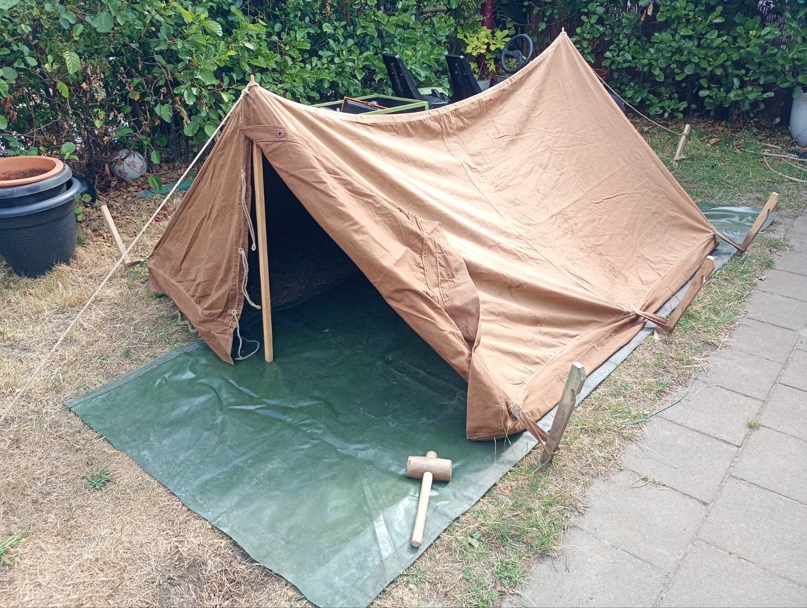 Engelse puptent tweepersoons tent 1944 compleet., Verzamelen, Militaria | Tweede Wereldoorlog, ., Ophalen of Verzenden, ., Engeland