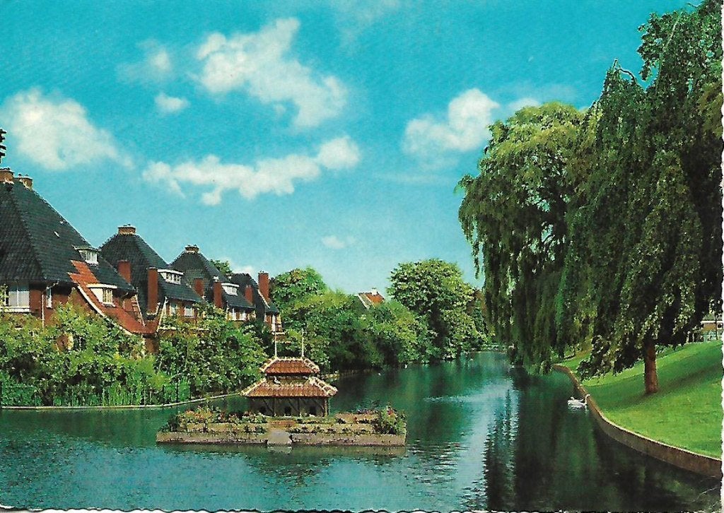 Tiel- -Stadsgracht met Vogeleiland., Verzenden, 1960 tot 1980, Gelopen, Gelderland
