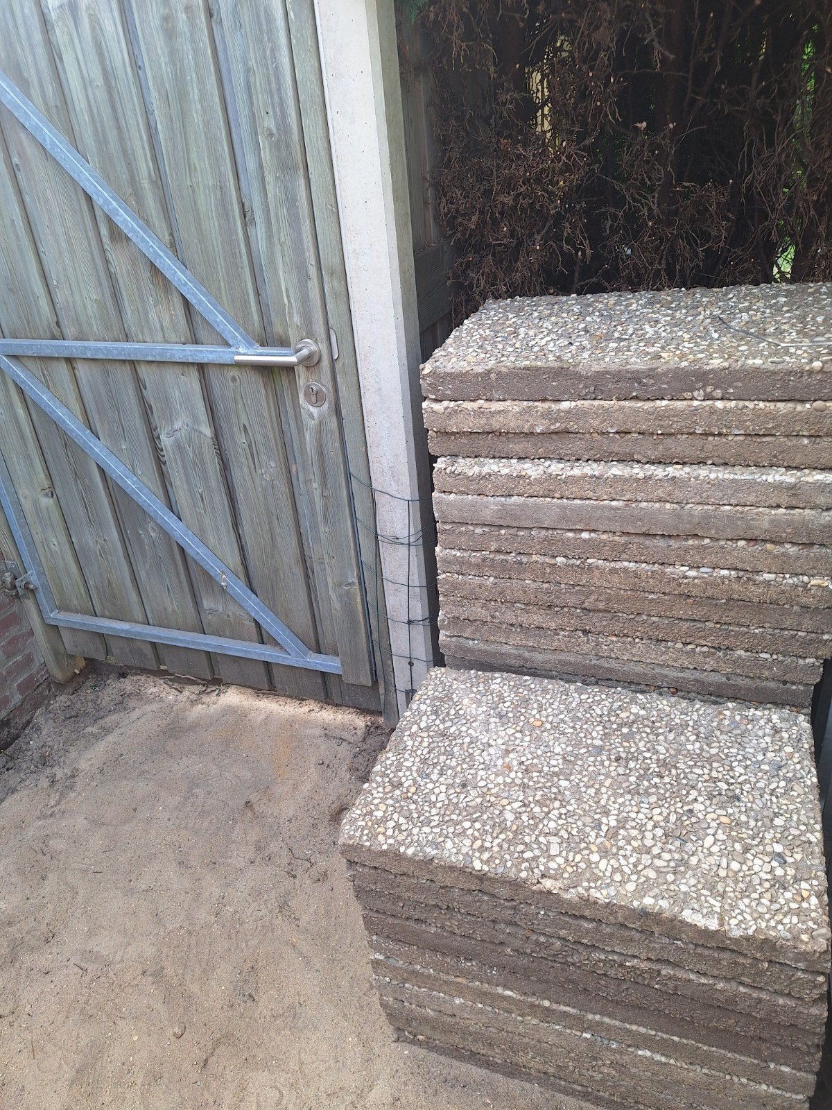 Grindtegels 60x40 en (50x50, 2 verschillende diktes, gratis, Ophalen, Gebruikt, 10 m² of meer, Beton