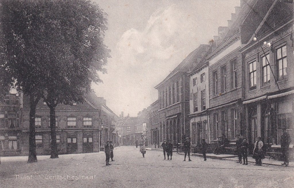 Hulst Gentschestraat, Ophalen of Verzenden, Voor 1920, Gelopen, Zeeland