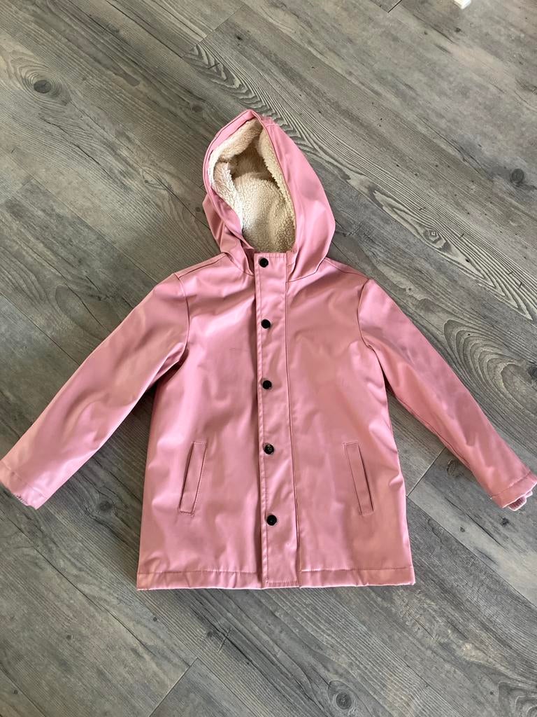 Roze HEMA jas maat 110/116, Ophalen, Zo goed als nieuw, Meisje, Jas