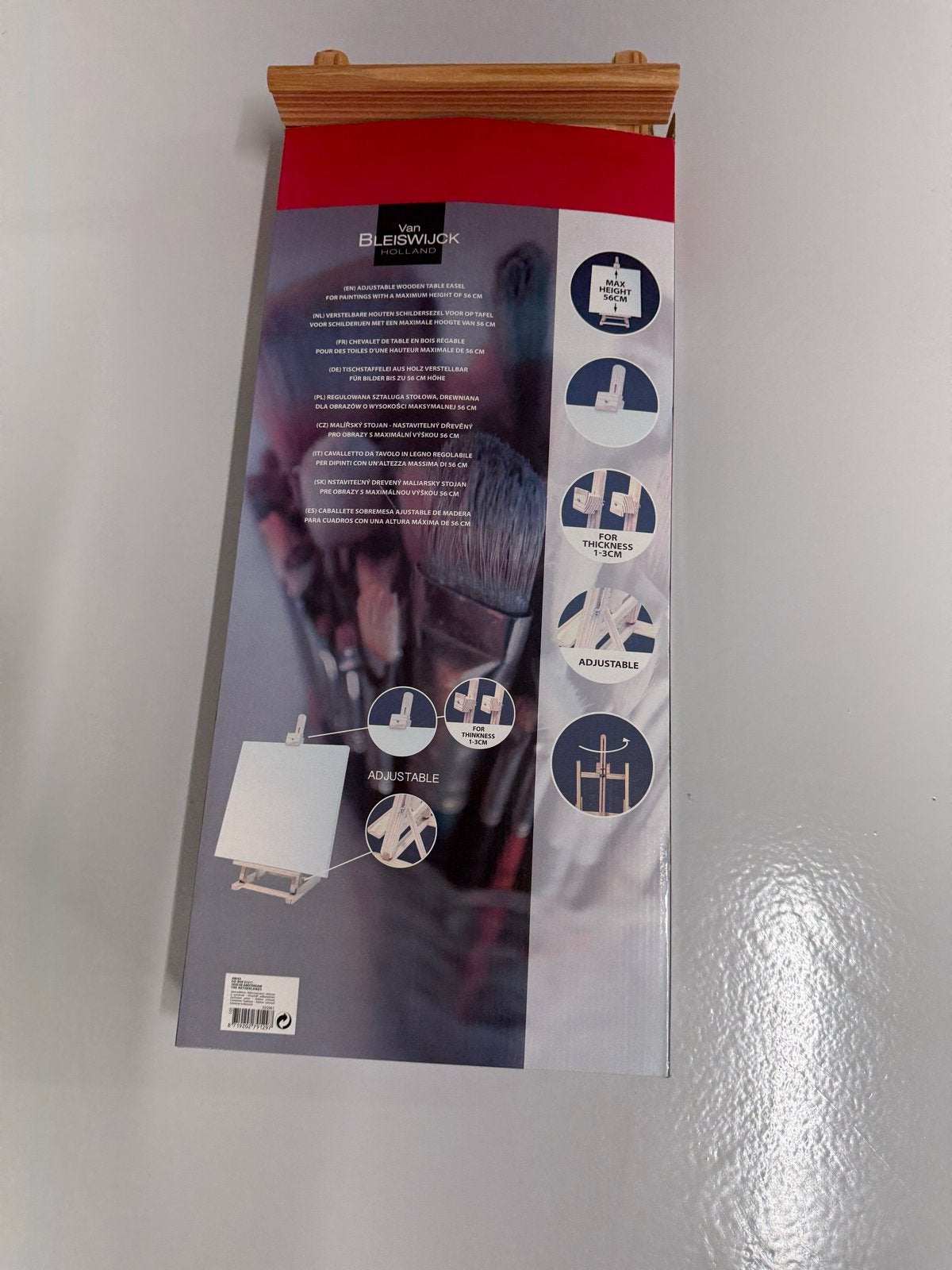 Van Bleiswijck Verstelbare Houten Tafelschildersezel, Ophalen of Verzenden, Nieuw, Ezel