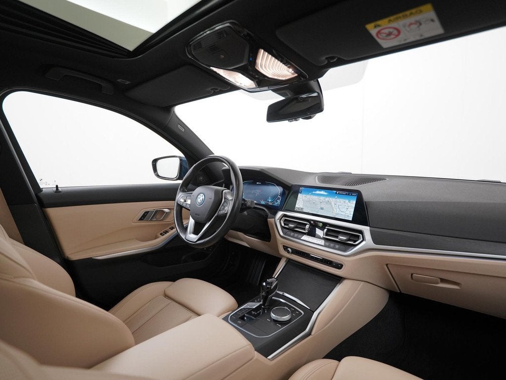 BMW 3 Serie Touring 320e Sport Line | Panoramadak | Trekhaak, Auto's, BMW, Gebruikt, 4 cilinders, Blauw, Plug-in hybride