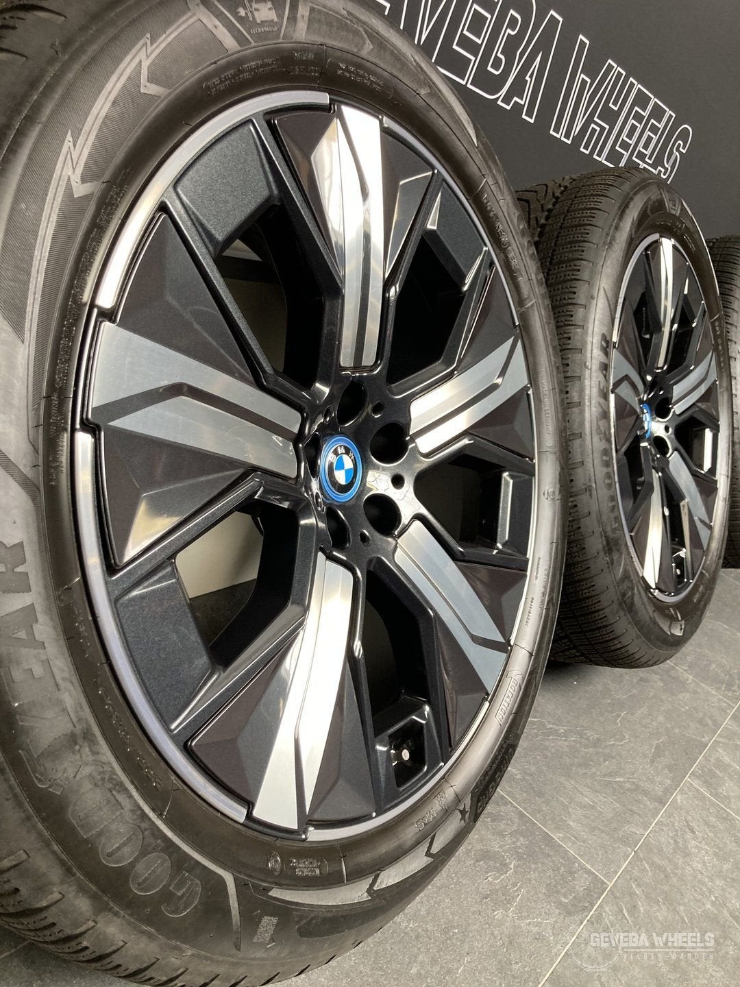 21” originele BMW IX i20 velgen + winterbanden 1012 5x112, Auto-onderdelen, Banden en Velgen, Gebruikt, 255 mm, -, -