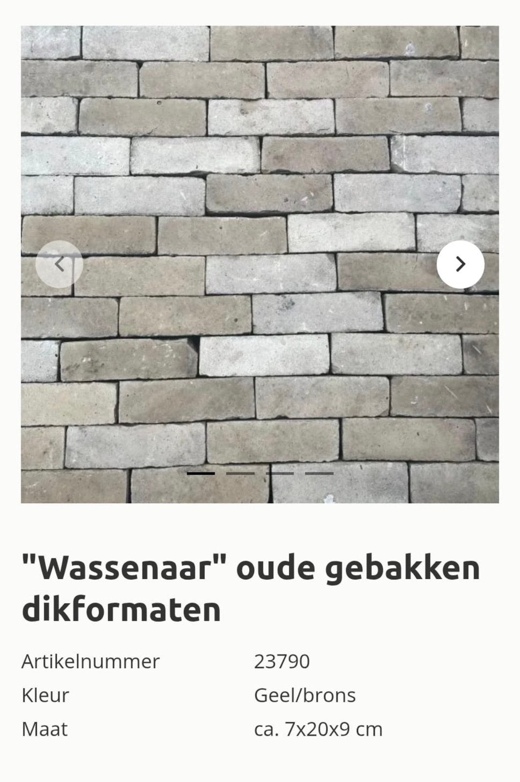 Gebakken dikformaat stenen - circa 35m2, Overige materialen, Gebruikt, Overige typen, Ophalen of Verzenden
