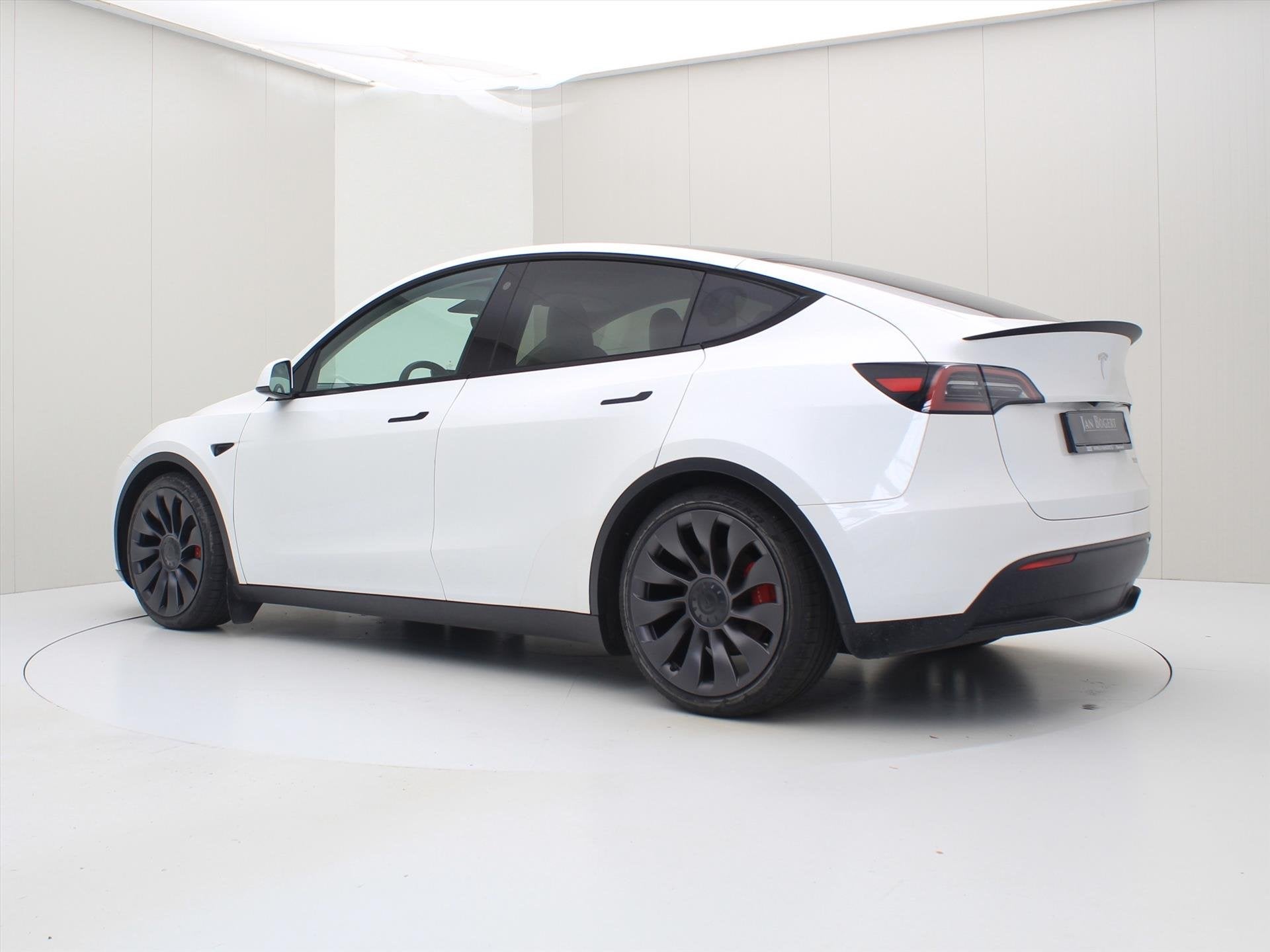 Tesla Model Y Performance 534pk AWD 91.4% SoH [ WIT LEDER+EN, Auto's, Automaat, Gebruikt, Wit, Vierwielaandrijving