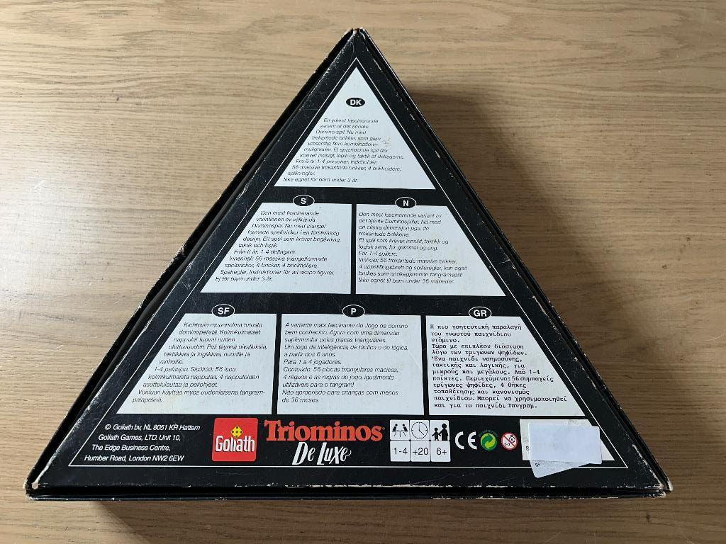 Triominos Deluxe Goliath, Ophalen of Verzenden, Zo goed als nieuw