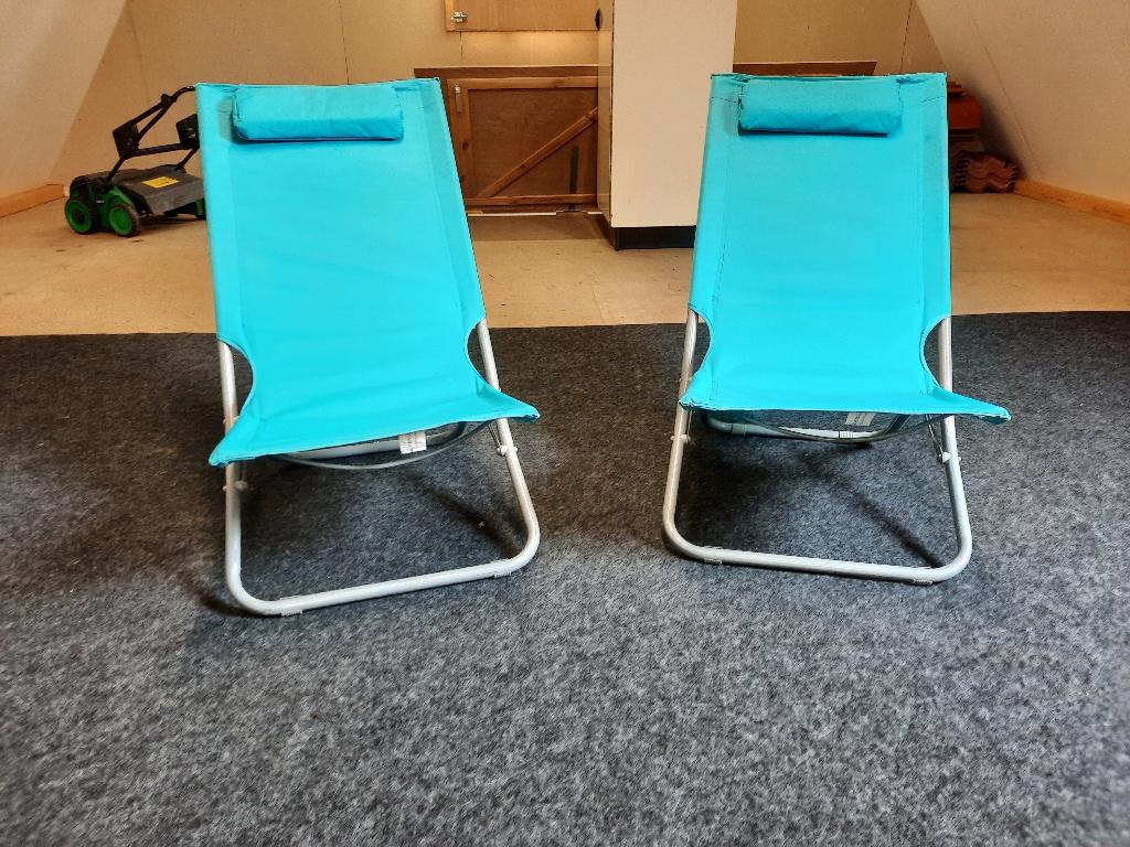 2 camping/ strandstoelen, Ophalen, Zo goed als nieuw, Campingstoel