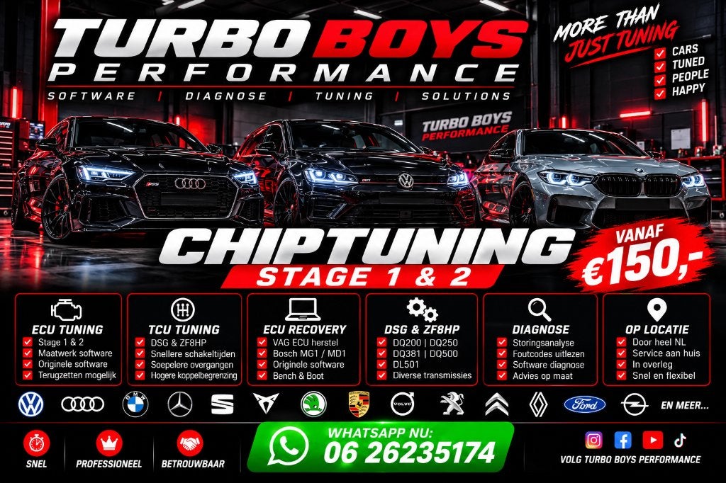 Chiptuning Stage 1 & 2 | DSG TCU Tuning | ECU Specialist, Ophalen of Verzenden