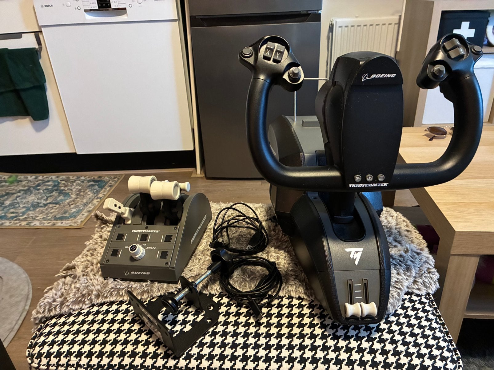 Thrustmaster TCA Yoke Pack Boeing Edition (PC/Xbox), Ophalen, Zo goed als nieuw, Controller, Xbox Original