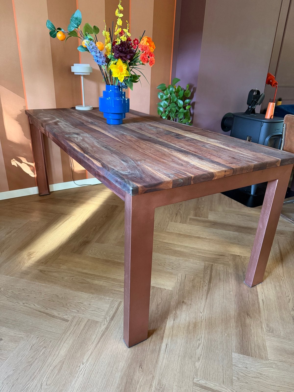 Henders & Hazel eettafel 190x90x77cm, Huis en Inrichting, Ophalen, Gebruikt, 50 tot 100 cm, Vijf personen of meer