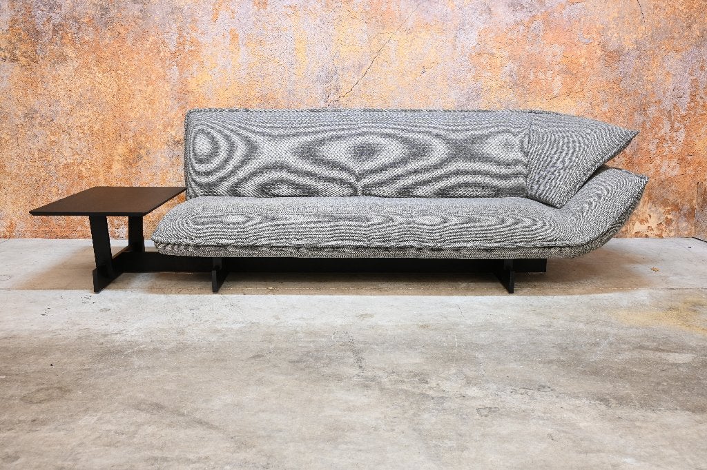ZGAN! grijze stoffen Cassina 550 Beam design bank, Cassina, 75 tot 100 cm, Ophalen of Verzenden, Zo goed als nieuw