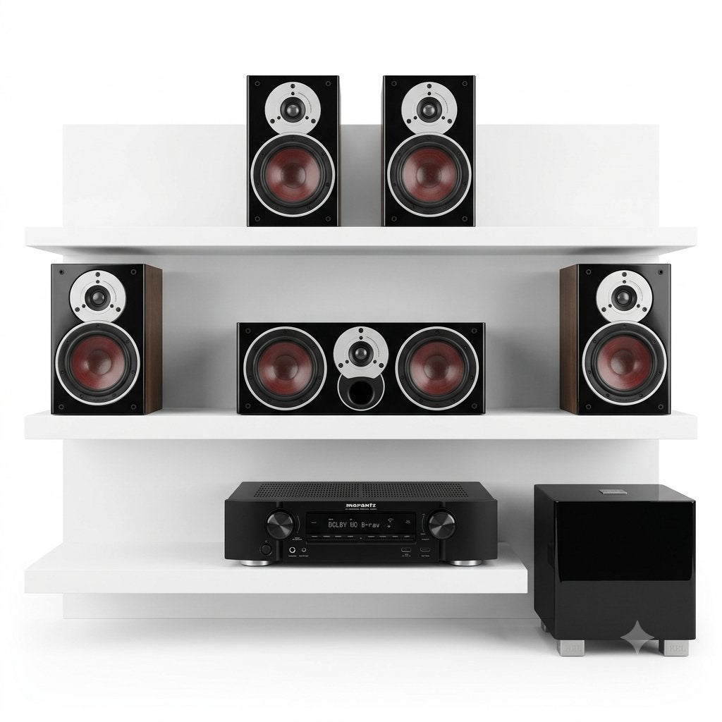 Hoogwaardige 5.1 Home Cinema (Marantz, Dali Zensor, REL T5), 70 watt of meer, Zo goed als nieuw, 5.1-systeem, Overige spelers