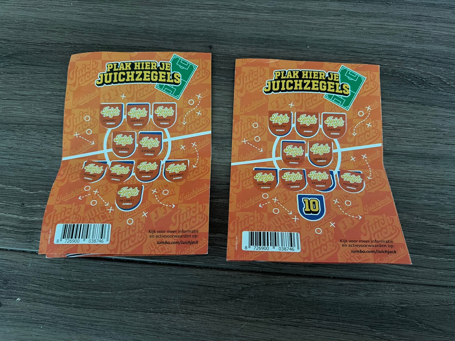 Jumbo Juichzegels spaarkaart (2 stuks), Verzamelen, Ophalen, Nieuw, Winkel of Supermarkt