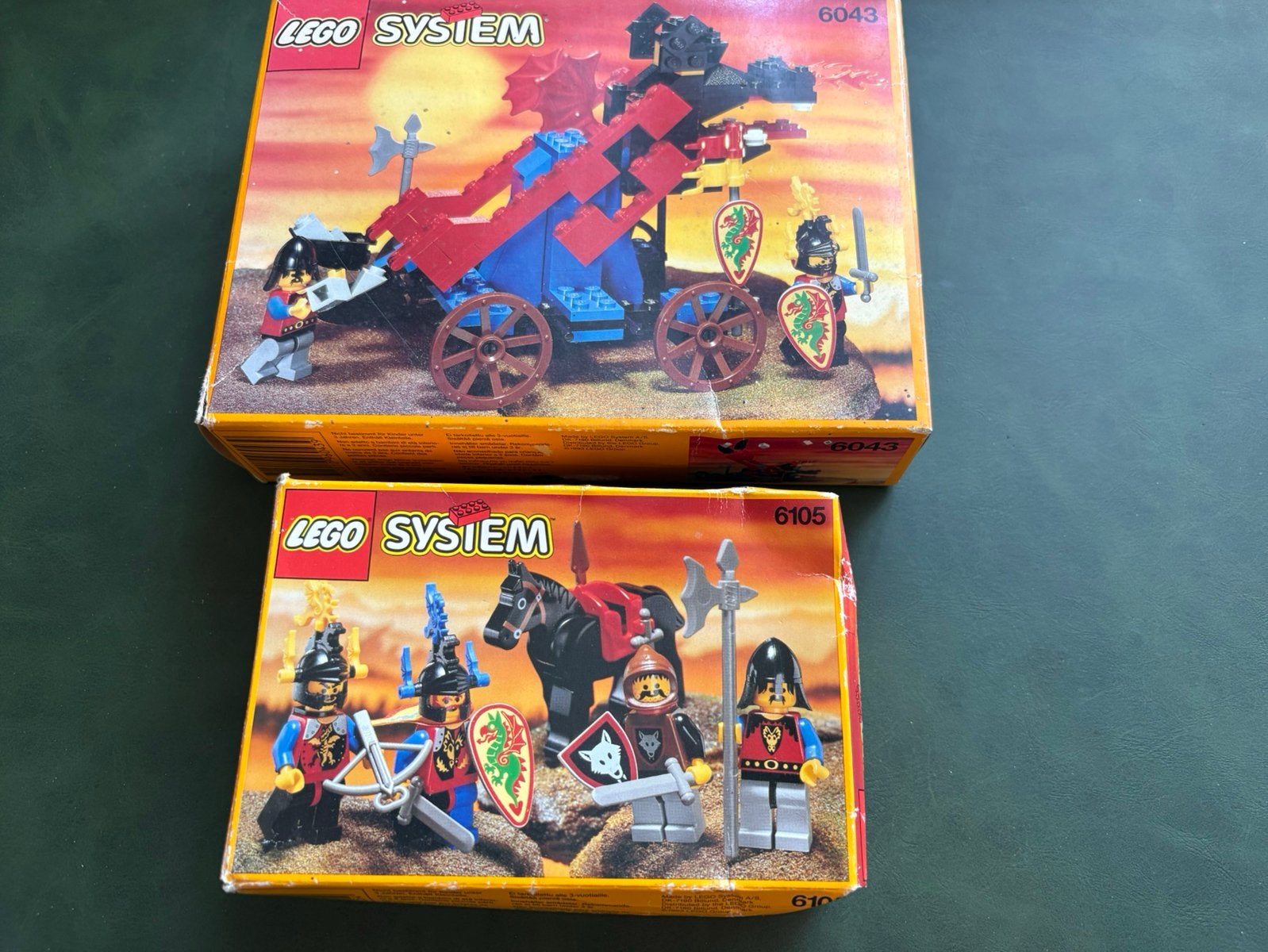 Lego lege castle doosjes set 6043 6105, Lego, Lego, Ophalen of Verzenden, Zo goed als nieuw