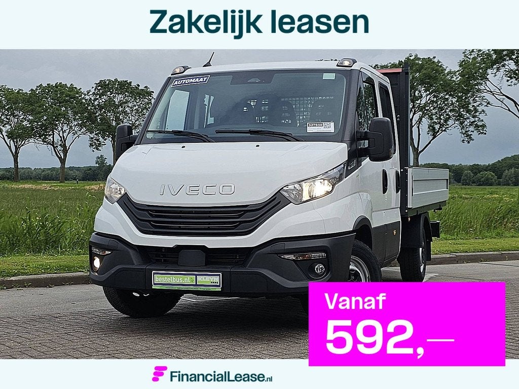 IVECO DAILY 35S16 dub cab open laadbak, Automaat, Gebruikt, Euro 6, 156 pk