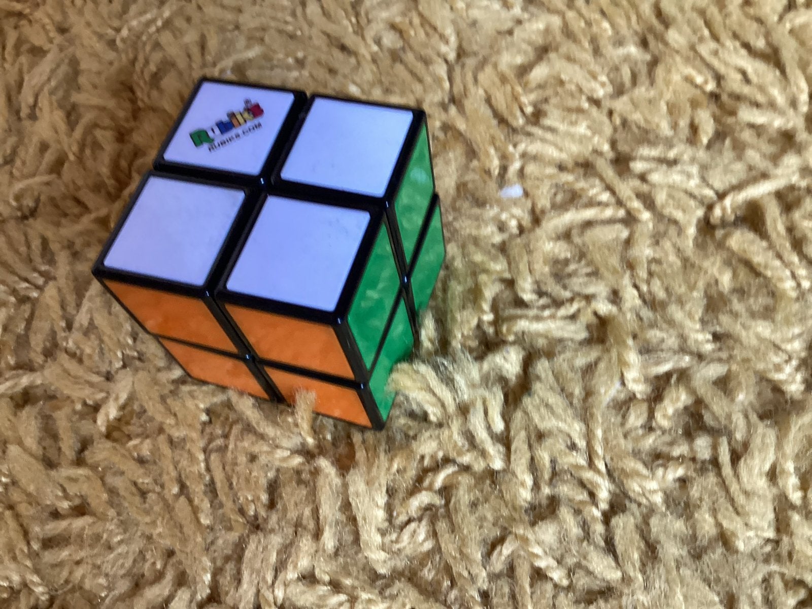 Rubik's Cube 2x2 - Leuk voor onderweg of thuis!, Ophalen of Verzenden, Zo goed als nieuw, Jongen of Meisje
