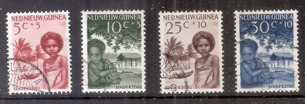 Nederlands Nieuw Guinea 45/48 gebruikt., Ophalen of Verzenden, Gestempeld, Nieuw-Guinea