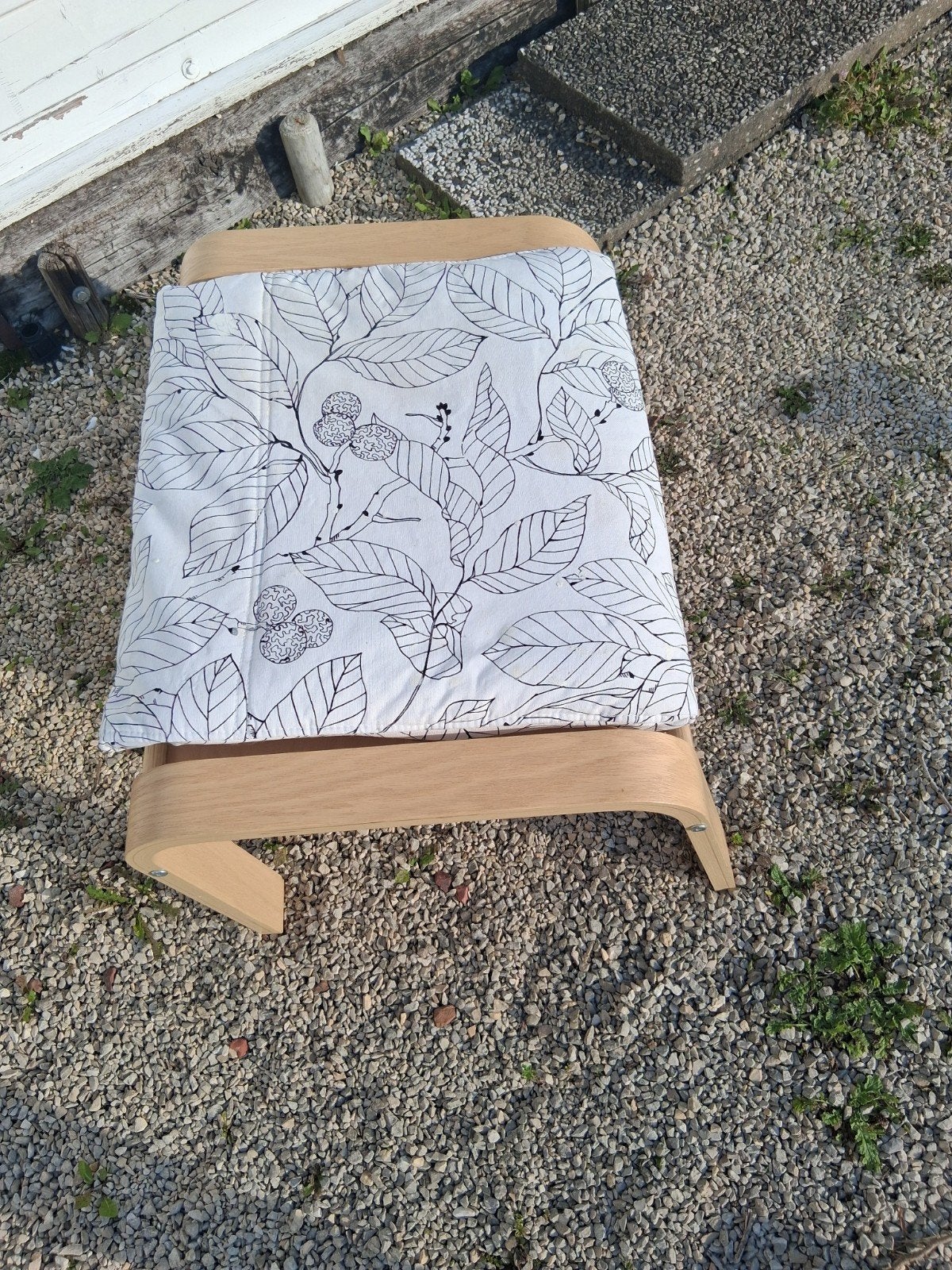 voetenbank Ikea, Ophalen, Hout, Minder dan 50 cm, Gebruikt