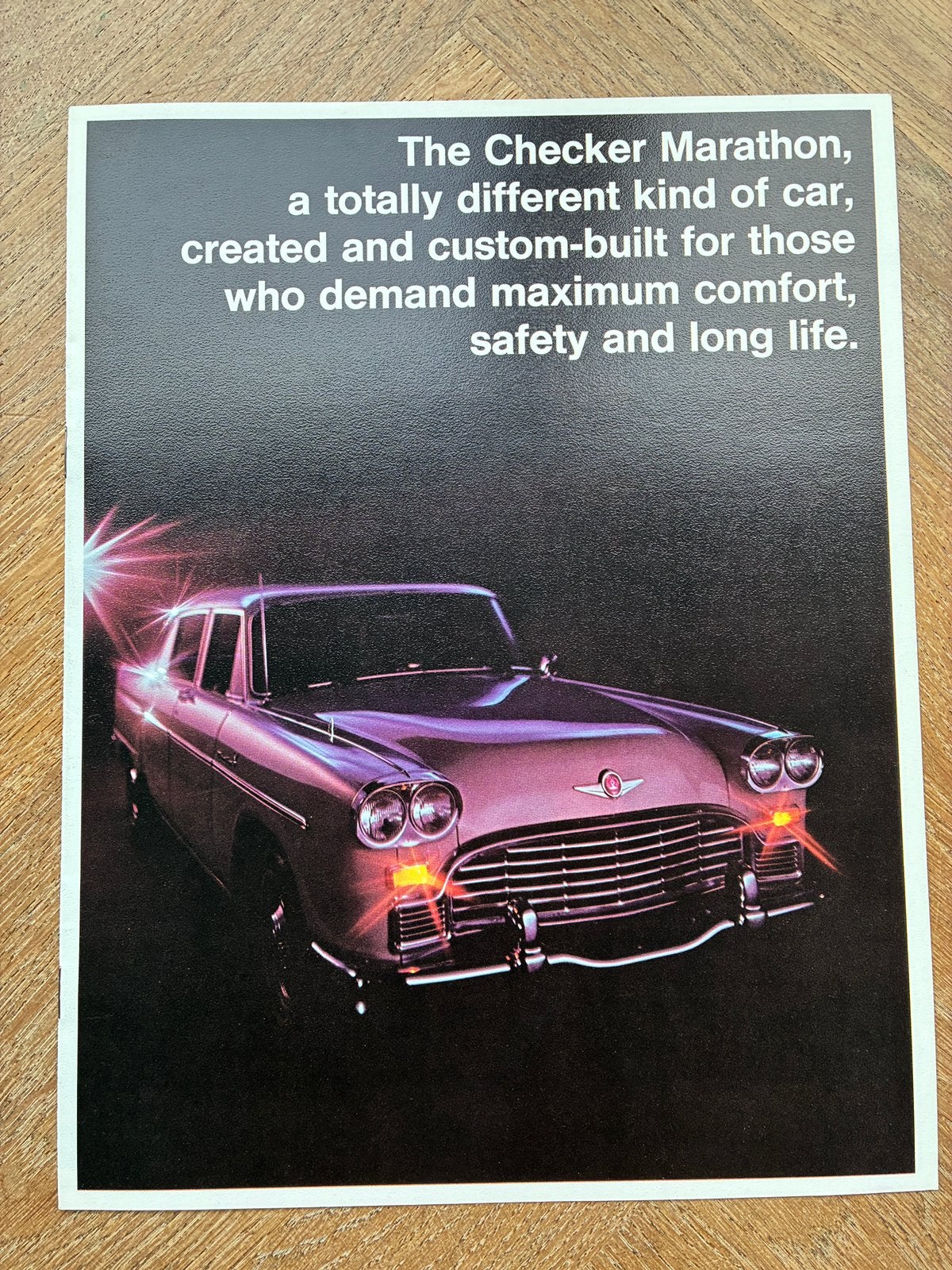 1970 Checker brochure, Verzenden, Zo goed als nieuw, Overige merken