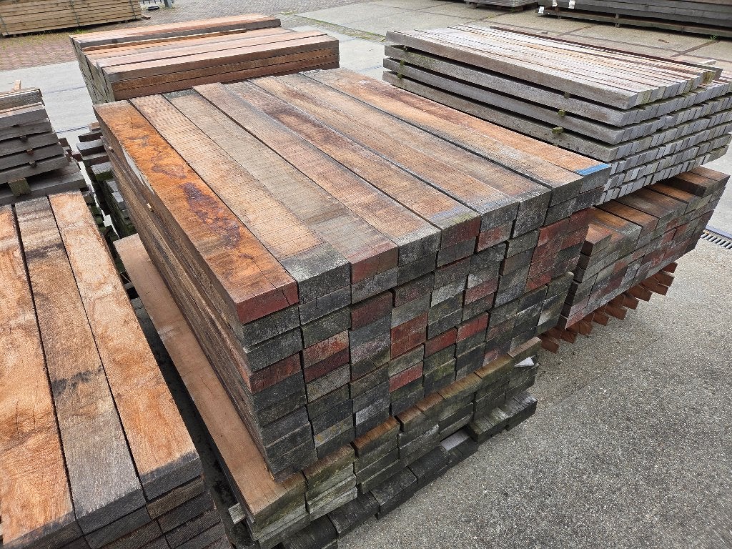 Hardhouten Balken -5.0 x 11.5 cm / 1.35 m lang, Ophalen, Nieuw, Hardhout, Minder dan 180 cm