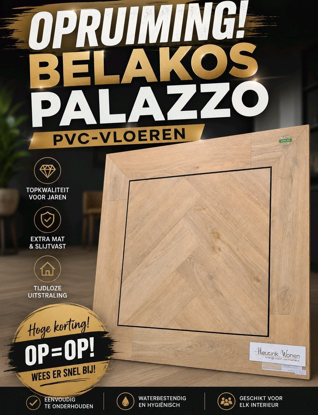PVC VLOEREN BELAKOS HEBETA HAMAT DEZE WEEK RECHTSTREEKS !, Ophalen, 75 m² of meer, Overige typen, Nieuw