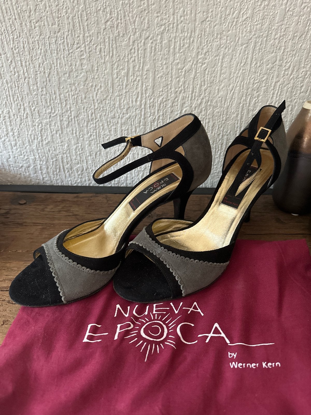 Werner Kern salsa schoenen - Maat 6 1/2 (met borsteltje), Kleding | Dames, Schoenen, Ophalen of Verzenden, Zo goed als nieuw, Zwart