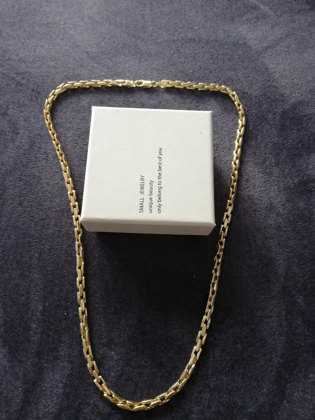 18k gold plated ketting, Ophalen of Verzenden, Nieuw, Goud, Goud