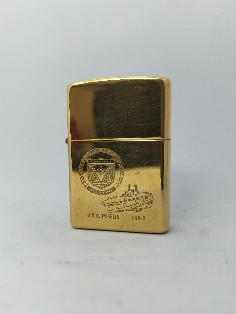 Zippo USS Peleliu LHA-5 - 2003 - Ongevuurd!, Verzamelen, Ophalen of Verzenden, Zo goed als nieuw, Aansteker