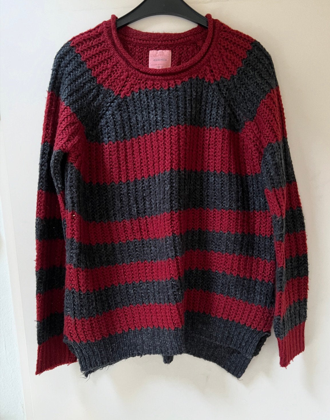 Streep trui. Maat M. Merk, Ophalen of Verzenden, Zo goed als nieuw, Maat 38/40 (M), Rood