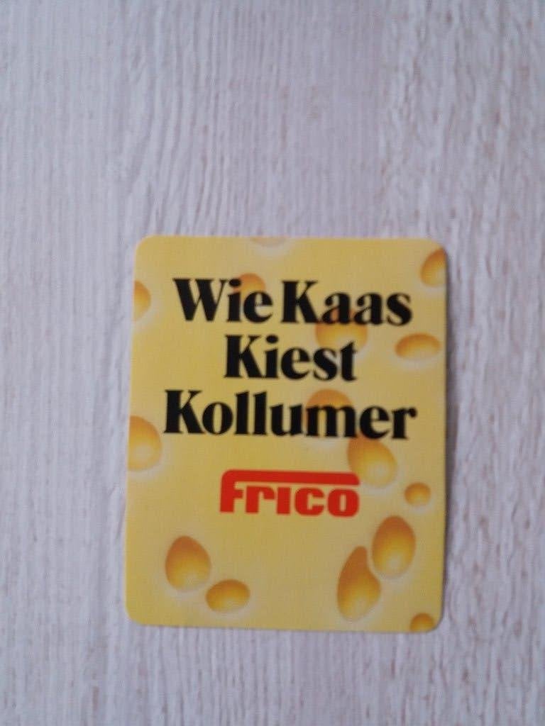 sticker Wie Kaas Kiest Kollumer Frico, Verzamelen, Ophalen of Verzenden, Zo goed als nieuw, Merk