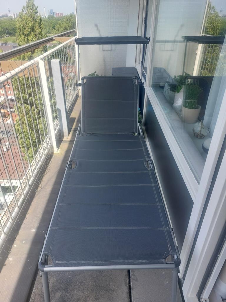 Te koop Comfort Aluminium ligbed, Tuin en Terras, Ligbedden, Ophalen, Gebruikt, Aluminium, Verstelbaar