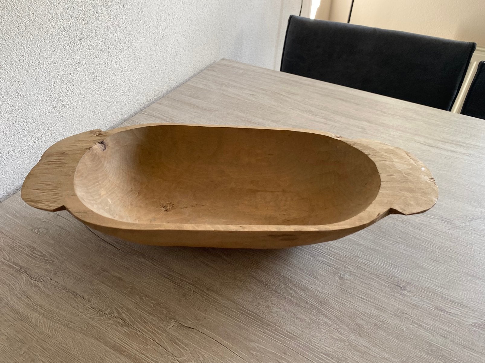 Landelijke houten trog, Ophalen, Zo goed als nieuw, Rond, Hout