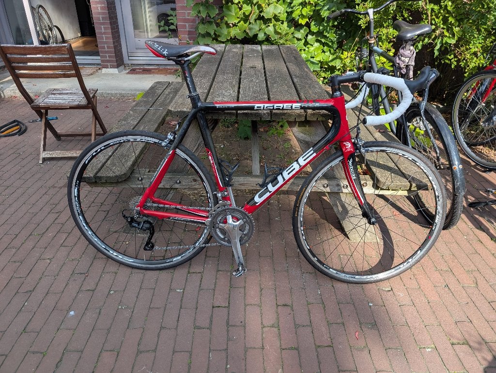 Cube racefiets - Opknapper/onderdelen, 28 inch, Gebruikt, Carbon, 57 tot 61 cm
