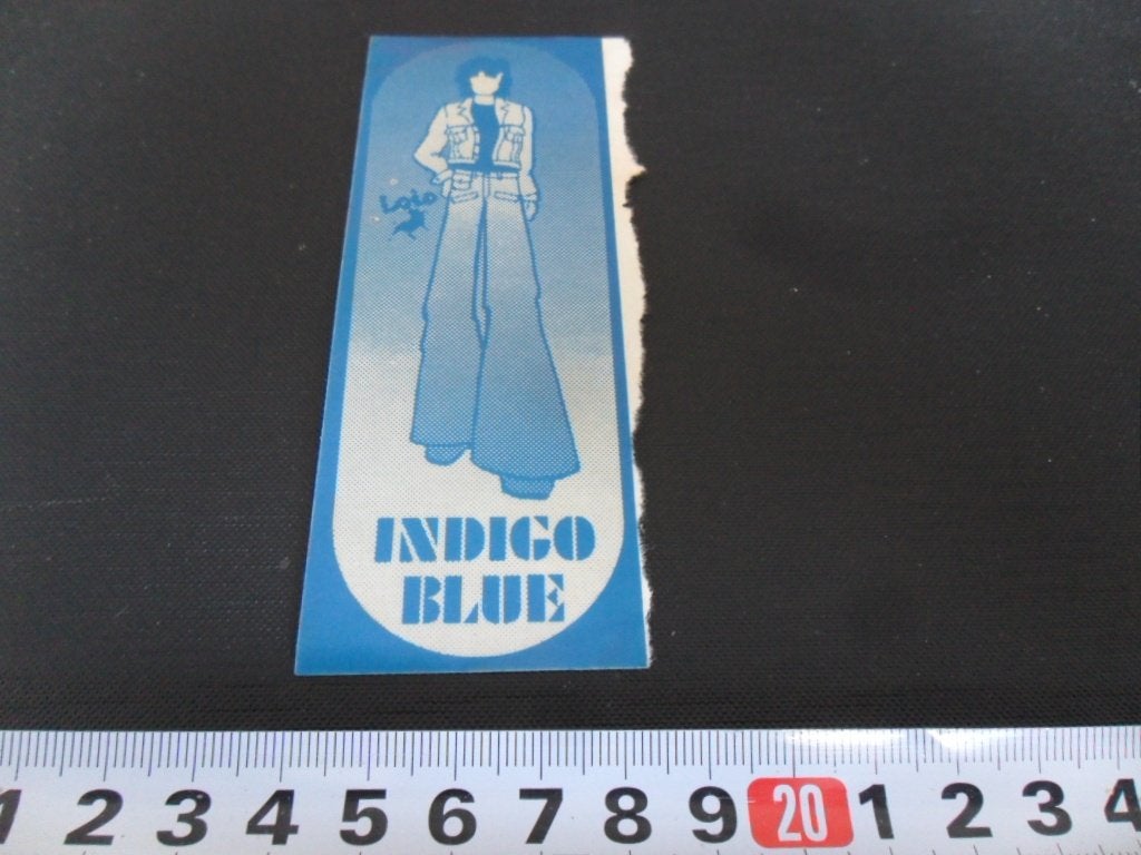 sticker LOIS Indigo Blue  GN189, Verzamelen, Ophalen, Zo goed als nieuw