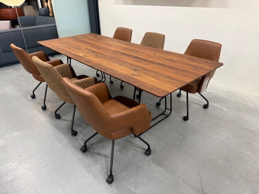 Nieuw KFF Arco Figura Eettafel Noten hout Design Tafel 240