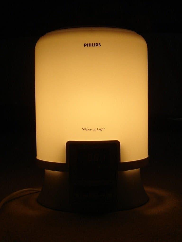 Philips Wake-Up Light HF3461 met radio 100W lamp, Verzenden