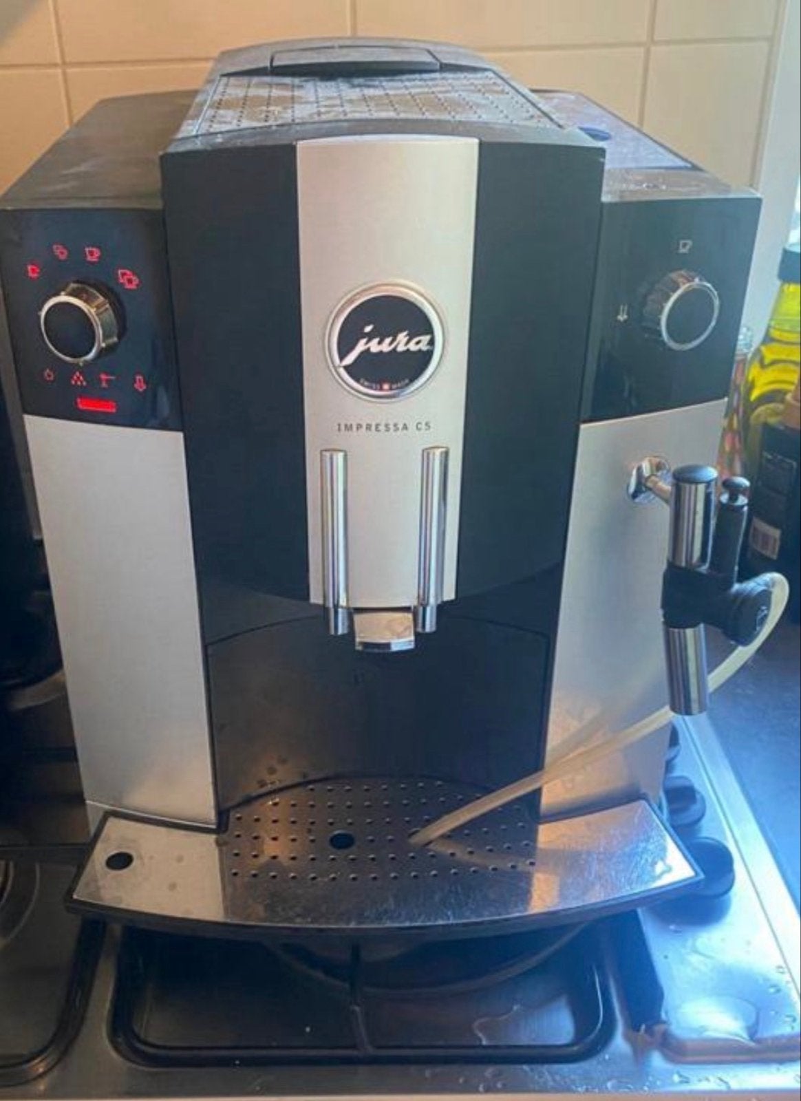Jura Impressa C5 Espresso Apparaat - Gebruikt, Stoompijpje, Gebruikt, Espresso apparaat, 2 tot 4 kopjes