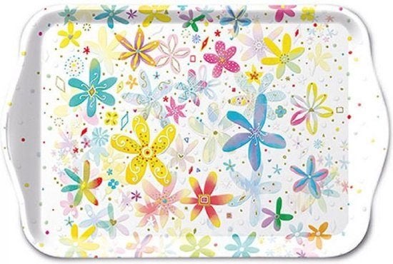 Tray Melamine 13x21cm Fancy Flowers, Ophalen, Ambiente, Nieuw, Nvt